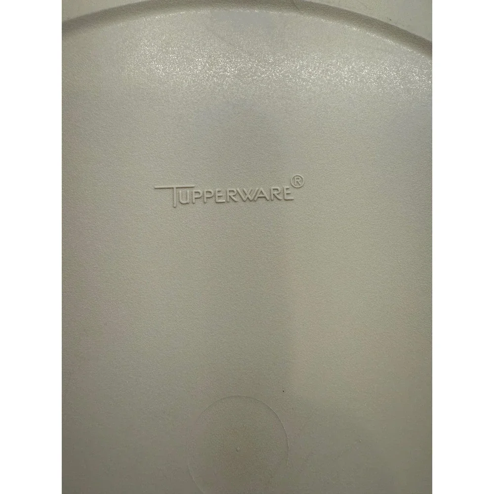 Vintage‎ Tupperware Beige Round 6 Section Divided Serving Party Platter